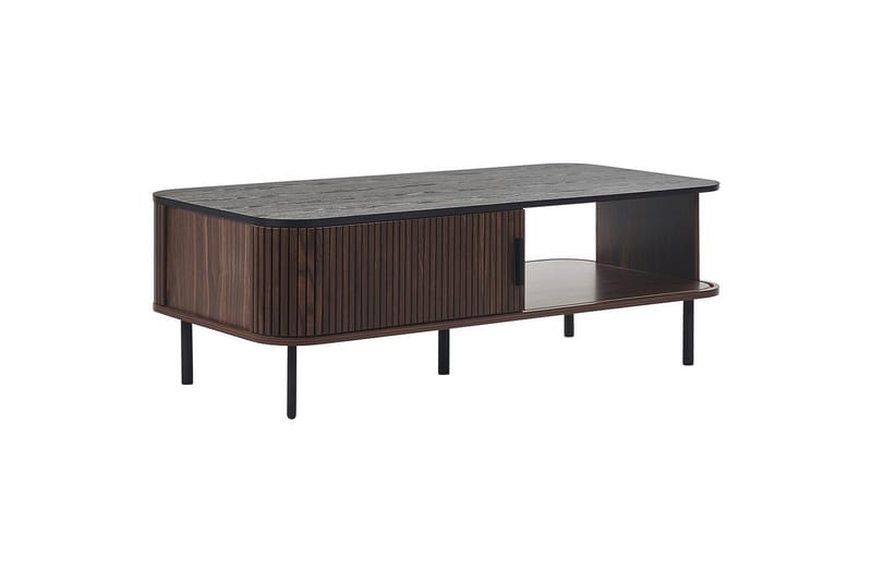 Soffbord Beliani Jose Dark wood||Black