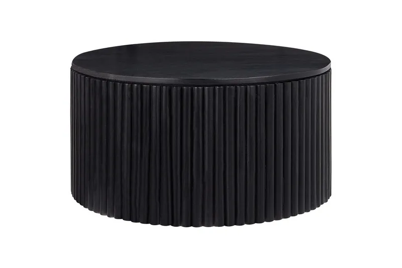 Soffbord Beliani Kirkwood Ljus trä Black