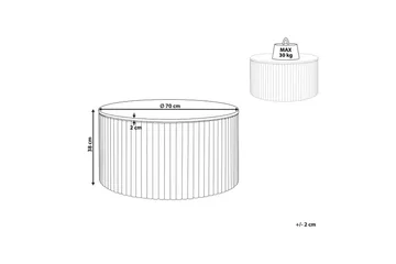 Soffbord Beliani Kirkwood Ljus trä Light wood - Møbler - Bord - Sofabord & salongbord