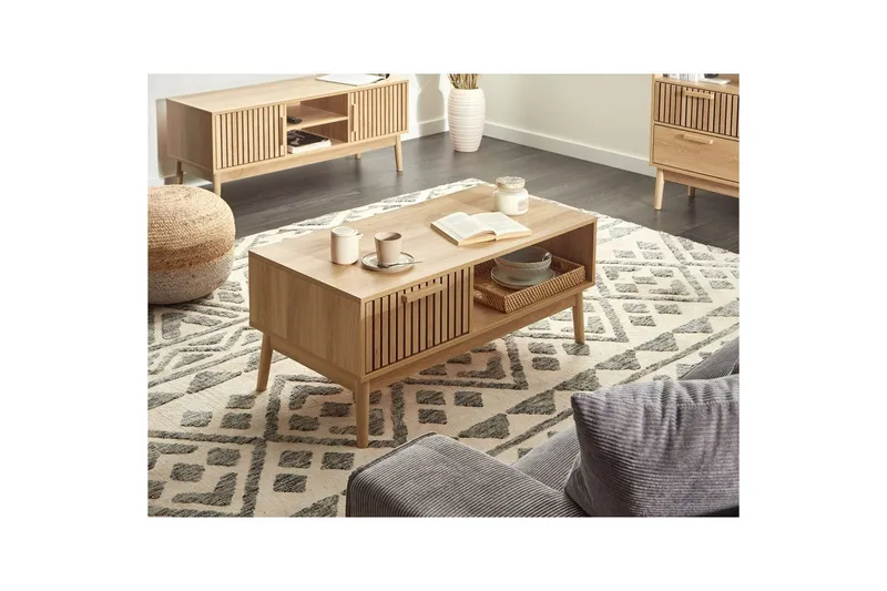 Soffbord Beliani Lynwood Light wood - Møbler - Bord - Sofabord & salongbord