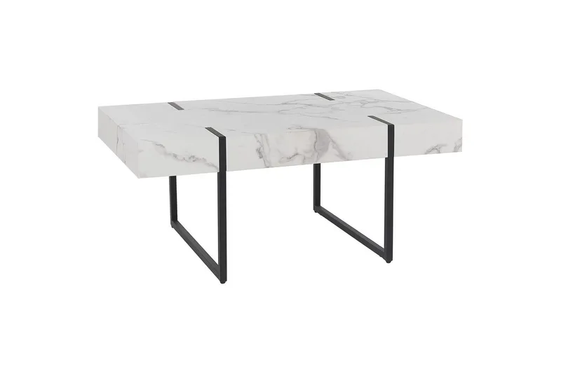 Soffbord Beliani Merced White||Black