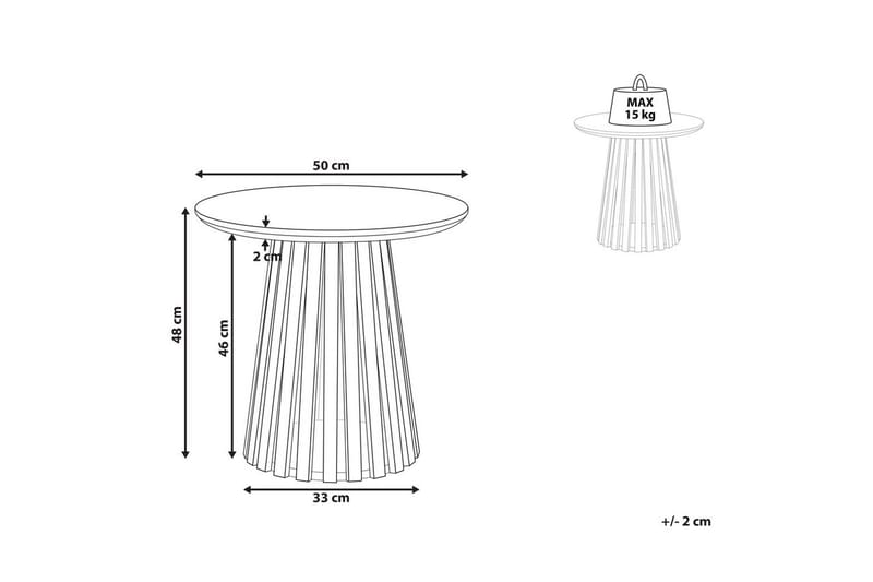 Soffbord Beliani Mesilla Dark wood - Møbler - Bord - Sofabord & salongbord