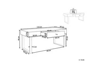 Soffbord Beliani Nesle Silver - Møbler - Bord - Sofabord & salongbord