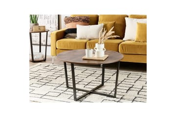 Soffbord Beliani Orick Dark wood||Black - Møbler - Bord - Sofabord & salongbord