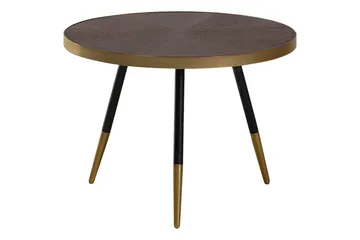 Soffbord Beliani Ramona Mörk trä/guld/svart Dark wood||GOLD||Black - Møbler - Bord - Sofabord & salongbord