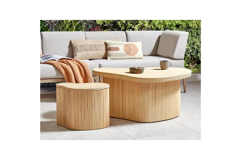 Soffbord Beliani Salanti Natural - Møbler - Bord - Sofabord & salongbord