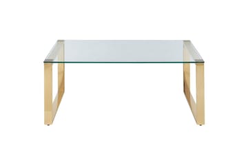 Soffbord Beliani Tilon Guld/transparent GOLD||Transparent - Møbler - Bord - Sofabord & salongbord