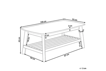 Soffbord Beliani Tulare Light wood - Møbler - Bord - Sofabord & salongbord
