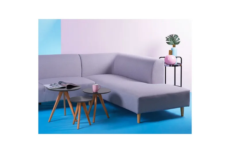 Soffbord Beliani Vegas Grey||Light wood - Møbler - Bord - Sofabord & salongbord