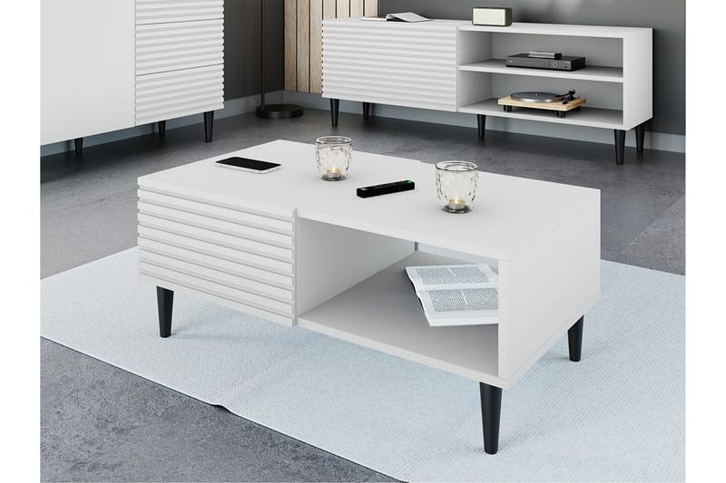 Soffbord Kintore 52 cm - Hvid - Sofabord & salongbord