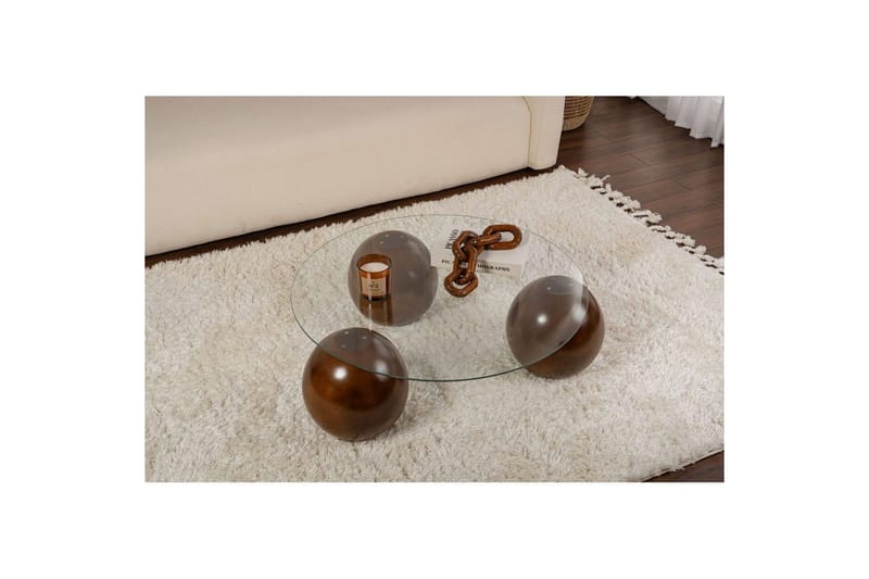 Soffbord Nordure Sibas Soffbord 85 cm Brun - Møbler - Bord - Sofabord & salongbord