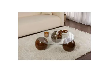 Soffbord Nordure Sibas Soffbord 85 cm Brun - Møbler - Bord - Sofabord & salongbord