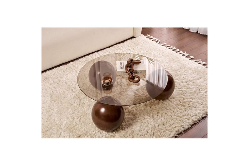 Soffbord Nordure Sibas Soffbord 85 cm Brun - Møbler - Bord - Sofabord & salongbord