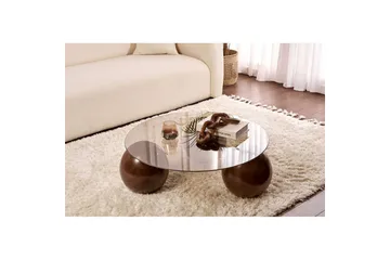 Soffbord Nordure Sibas Soffbord 85 cm Brun - Møbler - Bord - Sofabord & salongbord