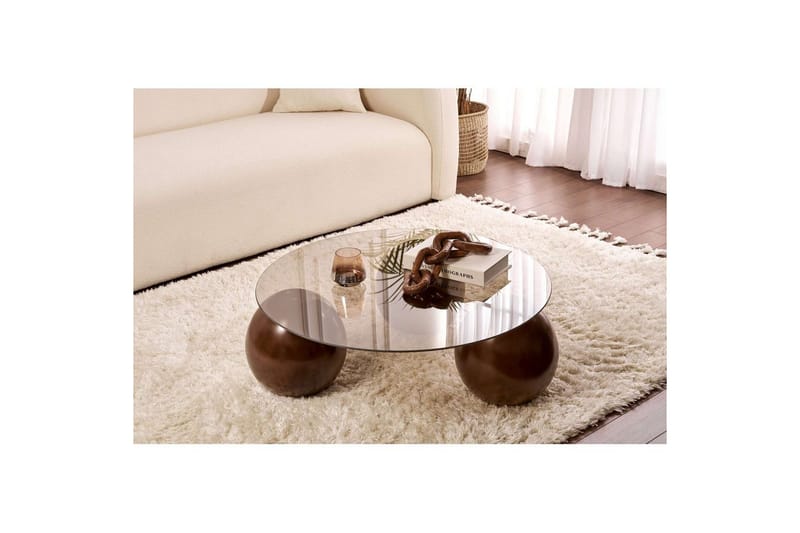 Soffbord Nordure Sibas Soffbord 85 cm Brun - Møbler - Bord - Sofabord & salongbord