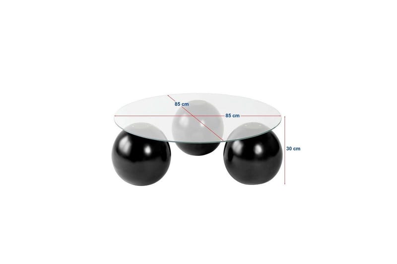 Soffbord Nordure Sibas Soffbord 85 cm Mörkbrun - Møbler - Bord - Sofabord & salongbord