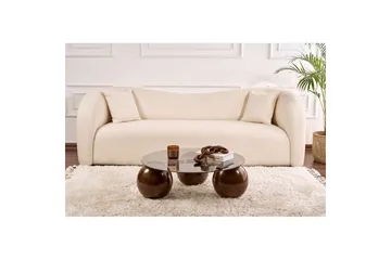 Soffbord Nordure Sibas Soffbord 85 cm Mörkbrun - Møbler - Bord - Sofabord & salongbord
