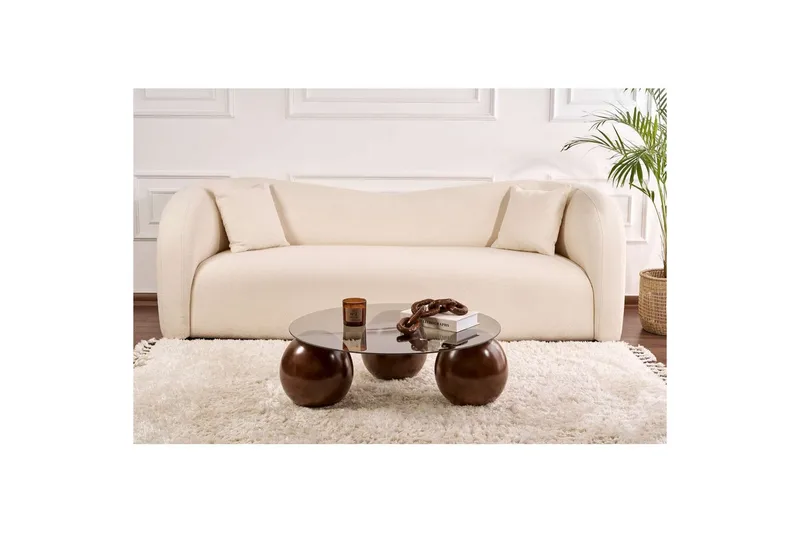 Soffbord Nordure Sibas Soffbord 85 cm Mörkbrun - Møbler - Bord - Sofabord & salongbord