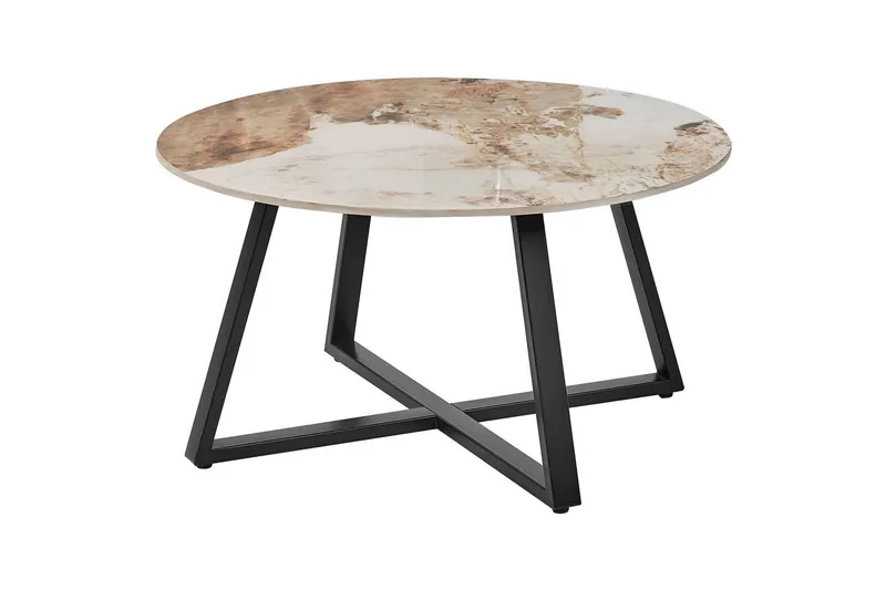 Soffbord Svart, Vit, Beige