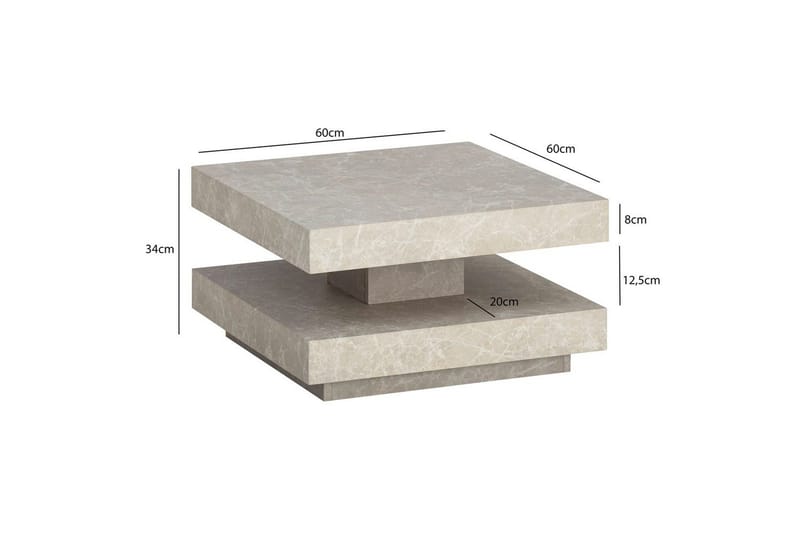 Soffbord Wohnling Sand - Møbler - Bord - Marmorbord