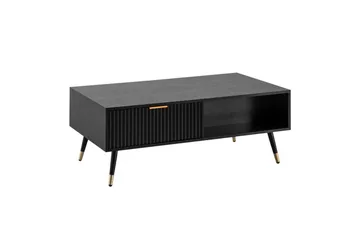 Soffbord Wohnling Svart, Guld - Møbler - Bord - Sofabord & salongbord