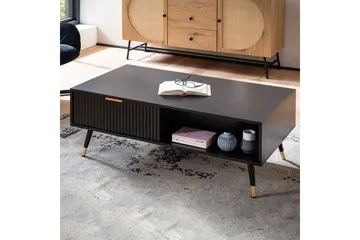 Soffbord Wohnling Svart, Guld - Møbler - Bord - Sofabord & salongbord
