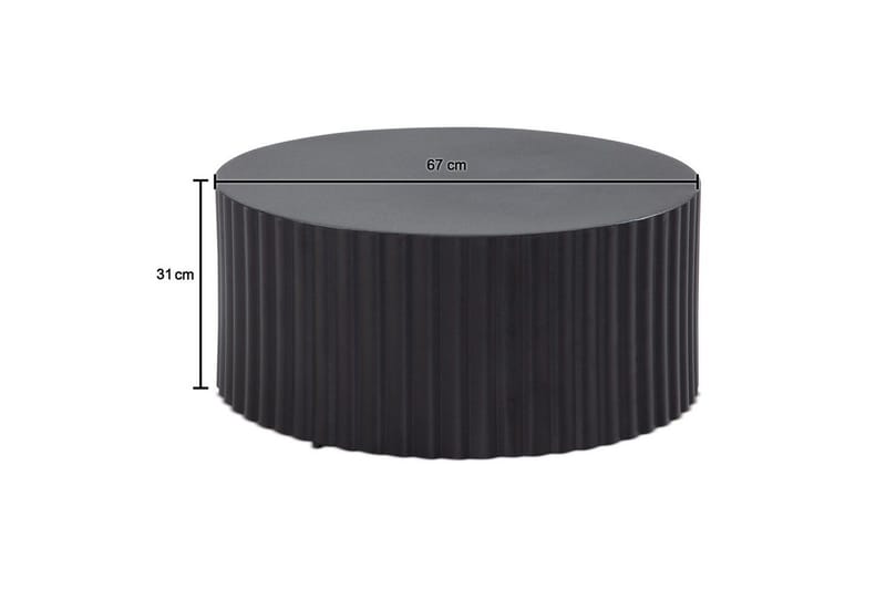 Soffbord Wohnling Svart - Møbler - Bord - Sofabord & salongbord