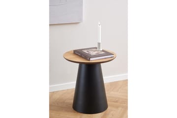 Soli Ø45 cm Rundt Sofabord i Lyst Tre - Brun - Møbler - Bord - Sofabord & salongbord