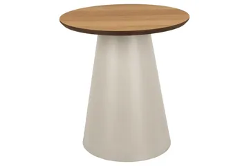 Soli 45 cm Rundt Sofabord i Lyst Tre - Brun - Møbler - Bord - Sofabord & salongbord