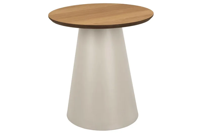 Soli 45 cm Rundt Sofabord i Lyst Tre, Brun