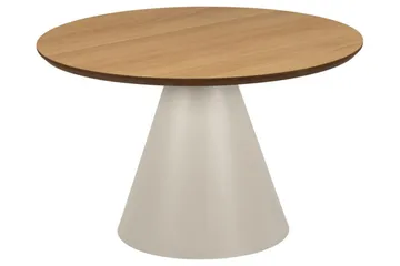 Soli 65 cm Rundt Sofabord i Lyst Tre - Brun - Møbler - Bord - Sofabord & salongbord