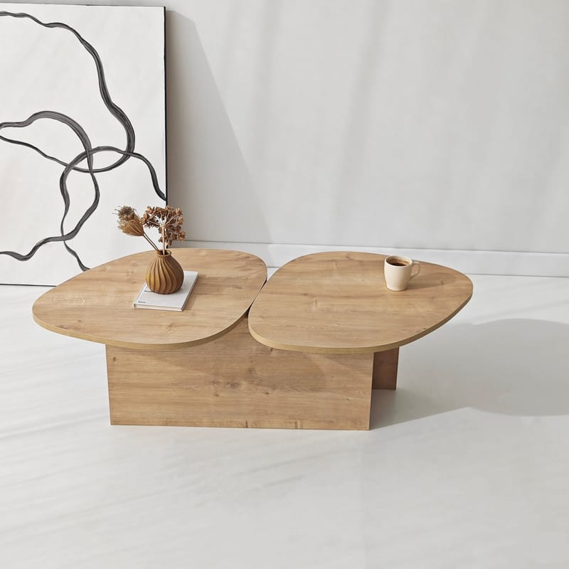 Sovranor sofabord 125 cm - Safir Eik - Møbler - Bord - Sofabord & salongbord
