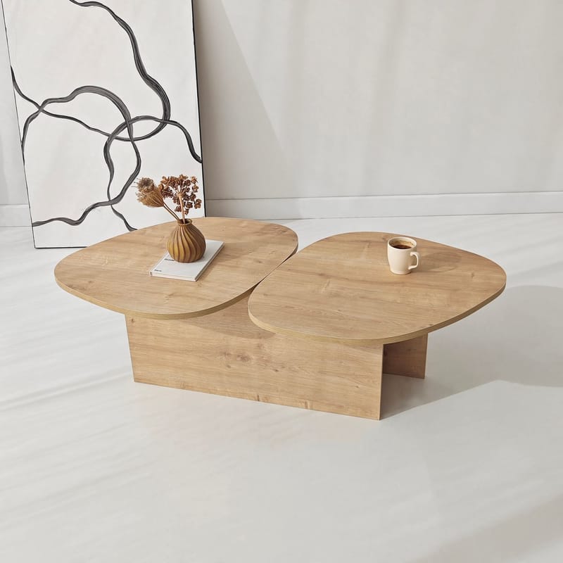 Sovranor sofabord 125 cm - Safir Eik - Møbler - Bord - Sofabord & salongbord