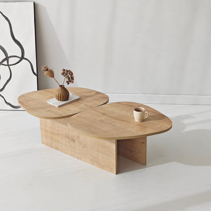 Sovranor sofabord 125 cm - Safir Eik - Møbler - Bord - Sofabord & salongbord