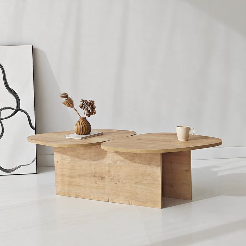 Sovranor sofabord 125 cm - Safir Eik - Møbler - Bord - Sofabord & salongbord