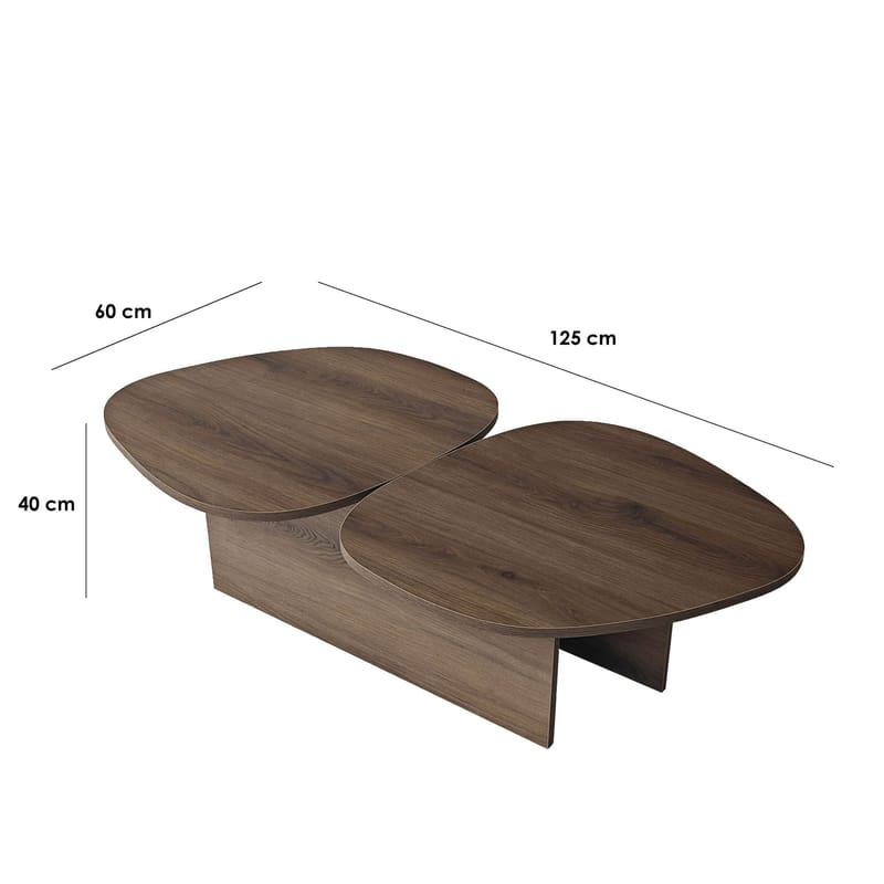 Sovranor sofabord 125 cm - Valnøtt - Møbler - Bord - Sofabord & salongbord