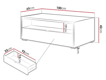 Sovren Sofabord 100 cm - Brun - Møbler - Bord - Sofabord & salongbord