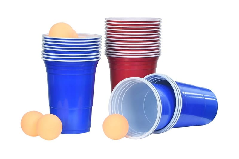 Ølpongsett 0,5 L plast - Beer pong bord - Spillebord