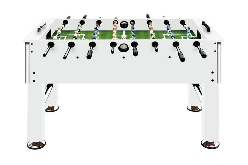 Fotballbord stål 60 kg 140x74,5x87,5 cm hvit - Fotballbord - Spillebord