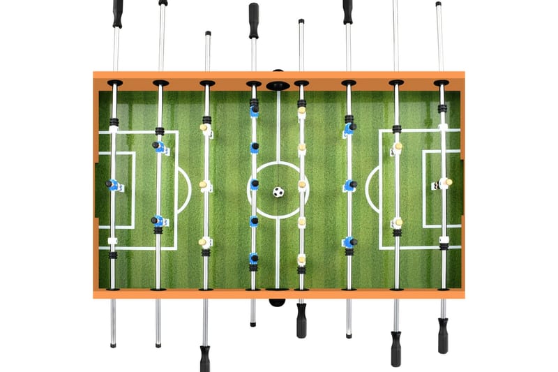 Fotballbord stål 60 kg 140x74,5x87,5 cm lysebrun og svart - Spillebord - Fotballbord