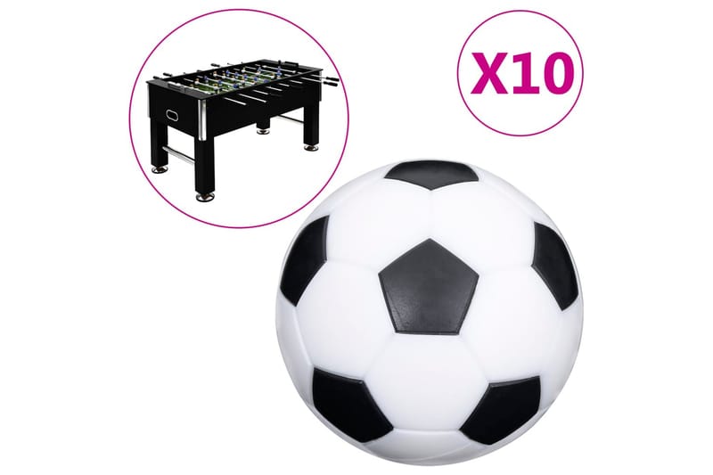 Fotballbordballer 10 stk 32 mm ABS - Fotballbord - Spillebord