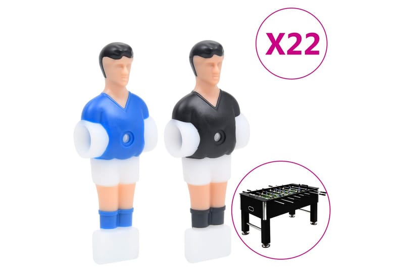 Fotballbordspillere for 12,7 mm stang 22 stk - Fotballbord - Spillebord