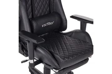 Gamingstol Victory Svart/Hvit - Svart/Hvit - Møbler - Bord - Spillebord