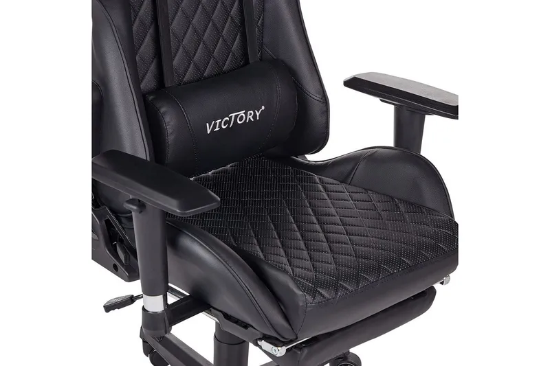 Gamingstol Victory Svart/Hvit - Svart/Hvit - Møbler - Bord - Spillebord