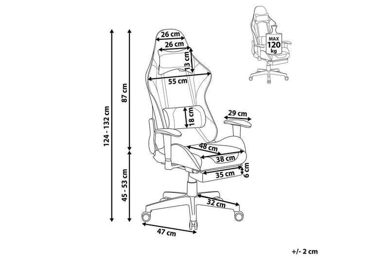 Gamingstol Victory Svart/Rosa - Svart/Rosa - Møbler - Bord - Spillebord