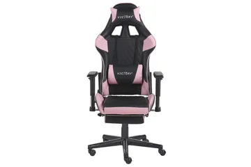 Gamingstol Victory Svart/Rosa - Svart/Rosa - Møbler - Bord - Spillebord