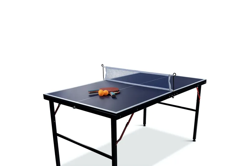Sammenleggbart mini bordtennisbord inkl. nett, 2 racketer og baller 137x76 cm - Blå - Møbler - Bord - Spillebord