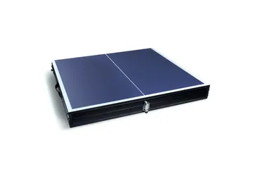 Sammenleggbart mini bordtennisbord inkl. nett, 2 racketer og baller 137x76 cm - Blå - Møbler - Bord - Spillebord