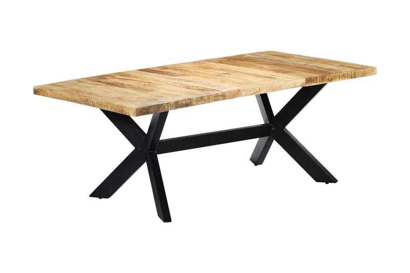 Spisebord 200x100x75 cm heltre mango - Spisebord & kjøkkenbord