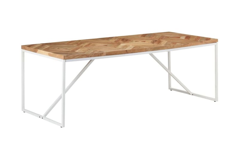 Spisebord 200x90x76 cm heltre akasie og mango - Brun - Spisebord & kjøkkenbord